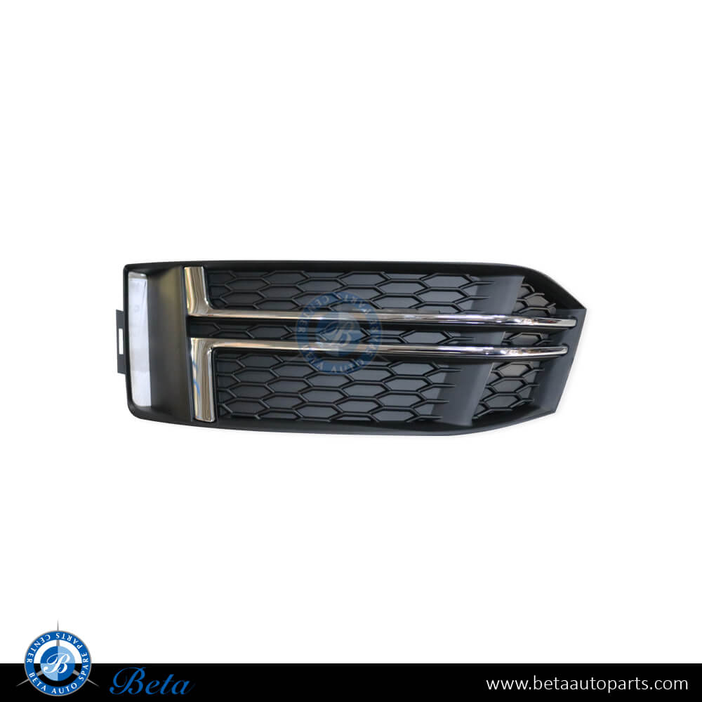 Left Side Fog Lamp Cover without hole for Audi A4 2016-2019 models, Part Number 8W0807681F Left Side Fog Lamp Cover without hole for Audi A4 2016-2019 models, Part Number 8W0807681F